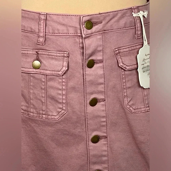 Millennial Rose Mauve Altar’d State Mini Skirt - Picture 3 of 8
